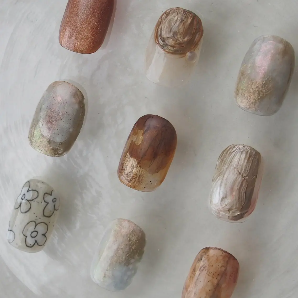 ネイル カジュアル ニュアンスネイル ショートネイル ショートネイル専門 yurin nailのネイルデザイン