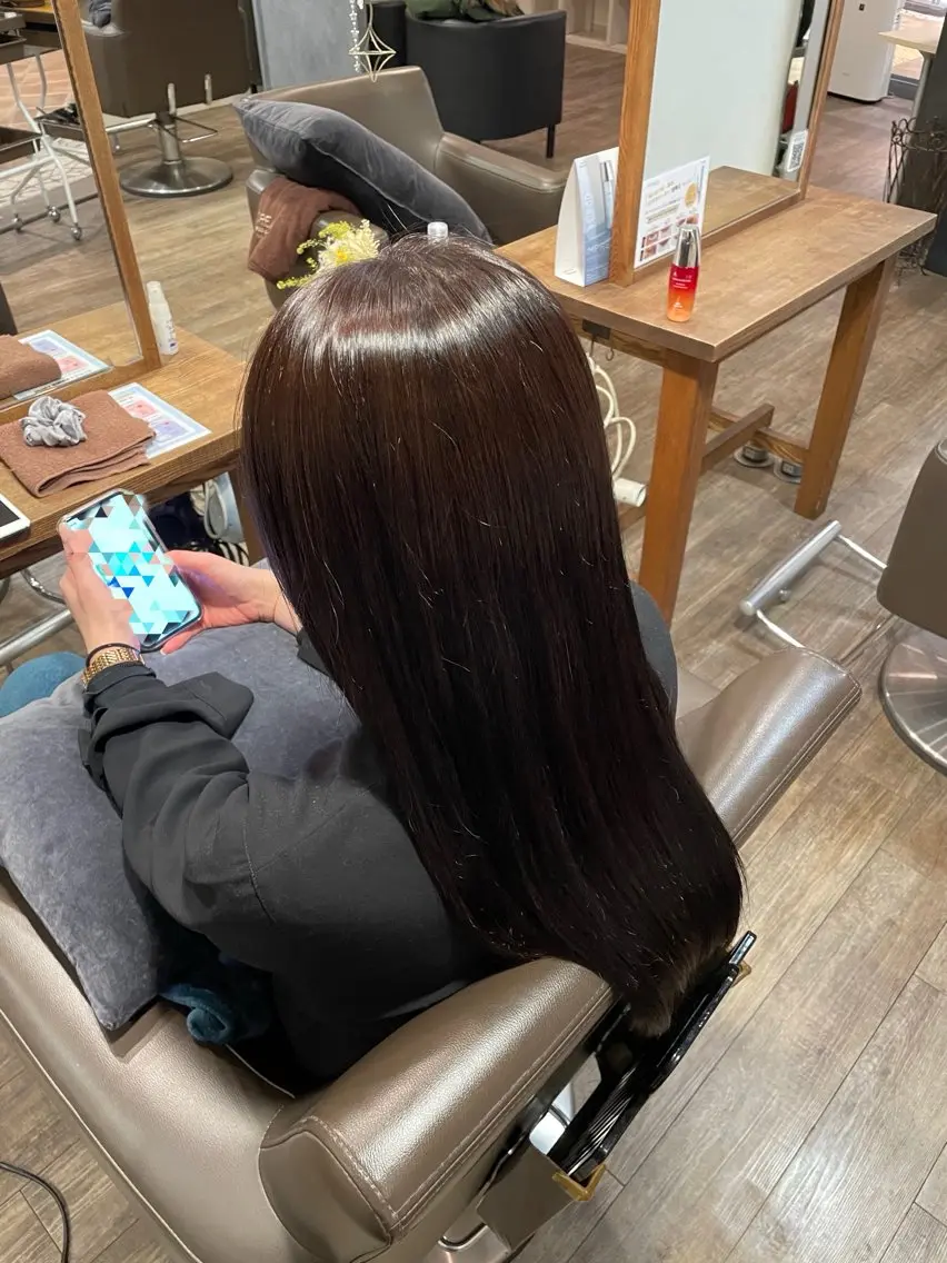 ロング カラー ブラウンカラー 透明感カラー bifinoLuce / 松村琉希のヘアスタイル