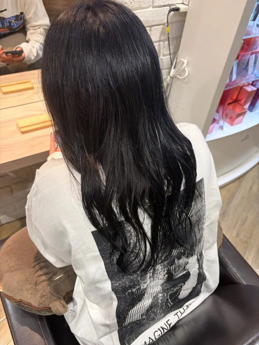 ロング カラー パーマ ロング ヘアカラー N+/八尾店 Hanaのヘアスタイル