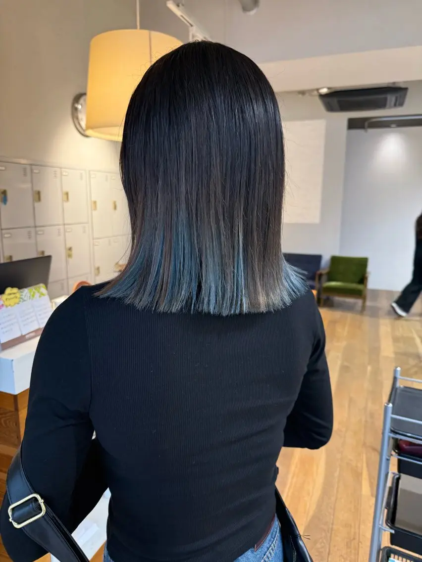 ミディアム ボブ ヘアカラー 松本 夏海のヘアスタイル