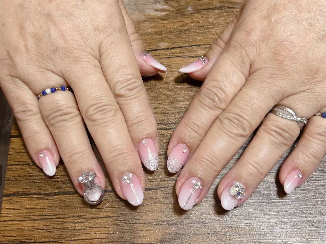 ネイル 長さ出し スカルプネイル ハンドネイル i nailのネイルデザイン