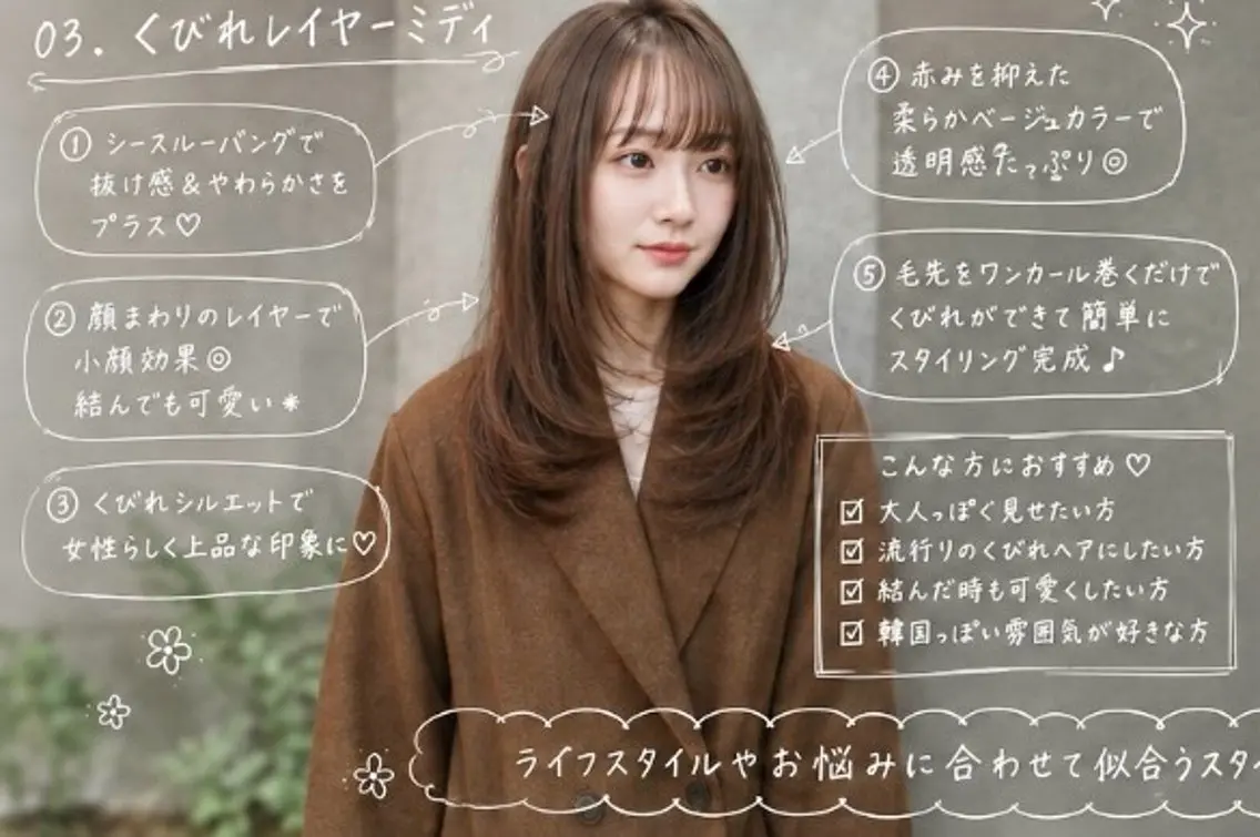 ロング レイヤーカット トリートメント カット ヘアカラー トリートメント 🌿透明感カラー カット/ナツミのヘアスタイル