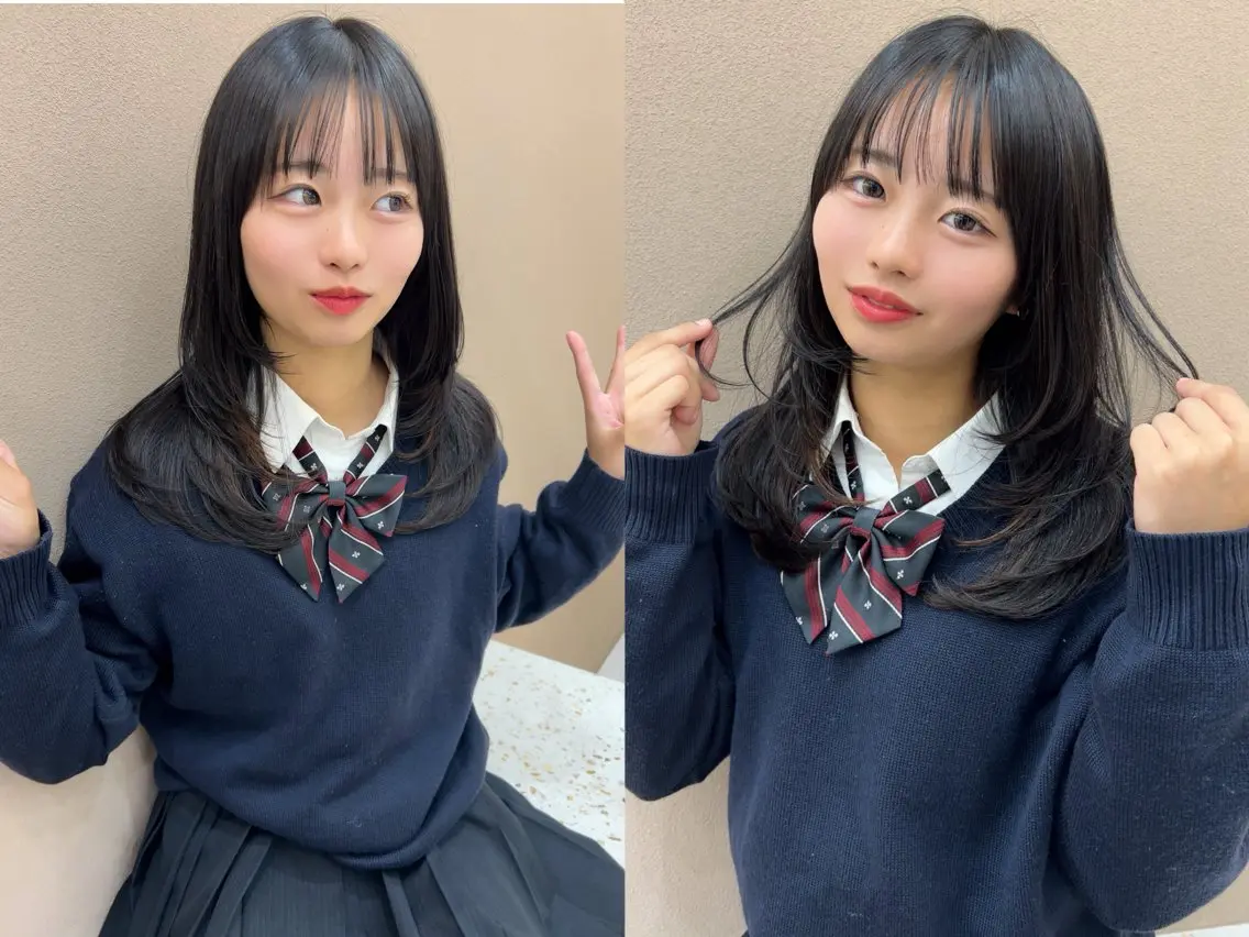 似合せカット+ダメージレスカラー+1STEP髪質改善トリートメント+コテ巻きアレンジ♪の写真