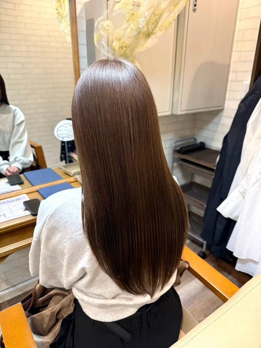 ロング カラー ヘアカラー トリートメント ヘッドスパ Aujuaソムリエ 🎨‎♡HARUのヘアスタイル