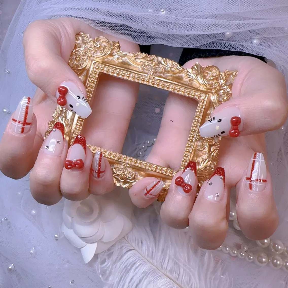 ネイル オーロラネイル フットネイル 韓国ネイル ラメ(グリッター) ラメグラデーション ハンドネイル Belle nail salon 新小岩のネイルデザイン