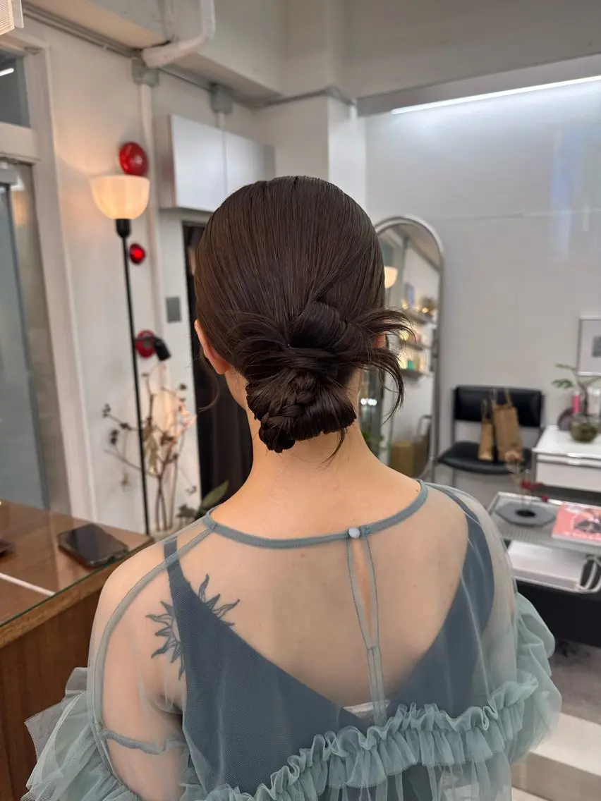 ミディアム ヘアアレンジ ヘアセット MIES amane(アマネ)のヘアスタイル