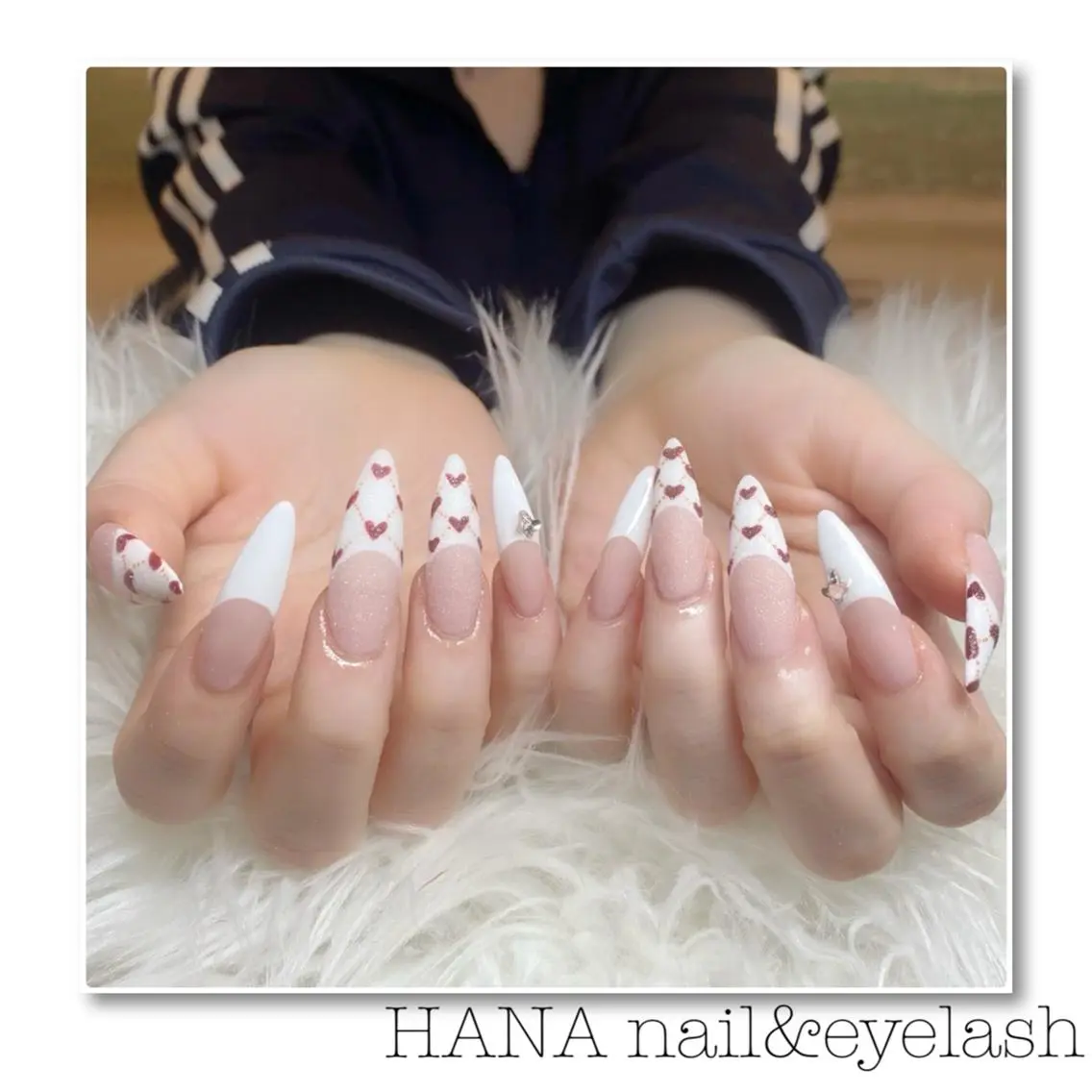 ネイル ロングネイル HANA 中初美のネイルデザイン
