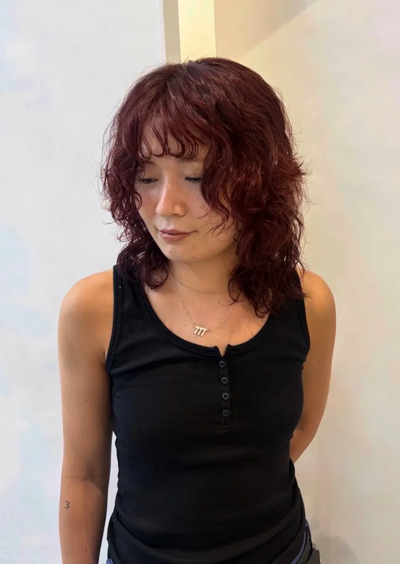 ミディアム ヘアカラー 可愛いstyling おしえます♡🌸冬桜のヘアスタイル