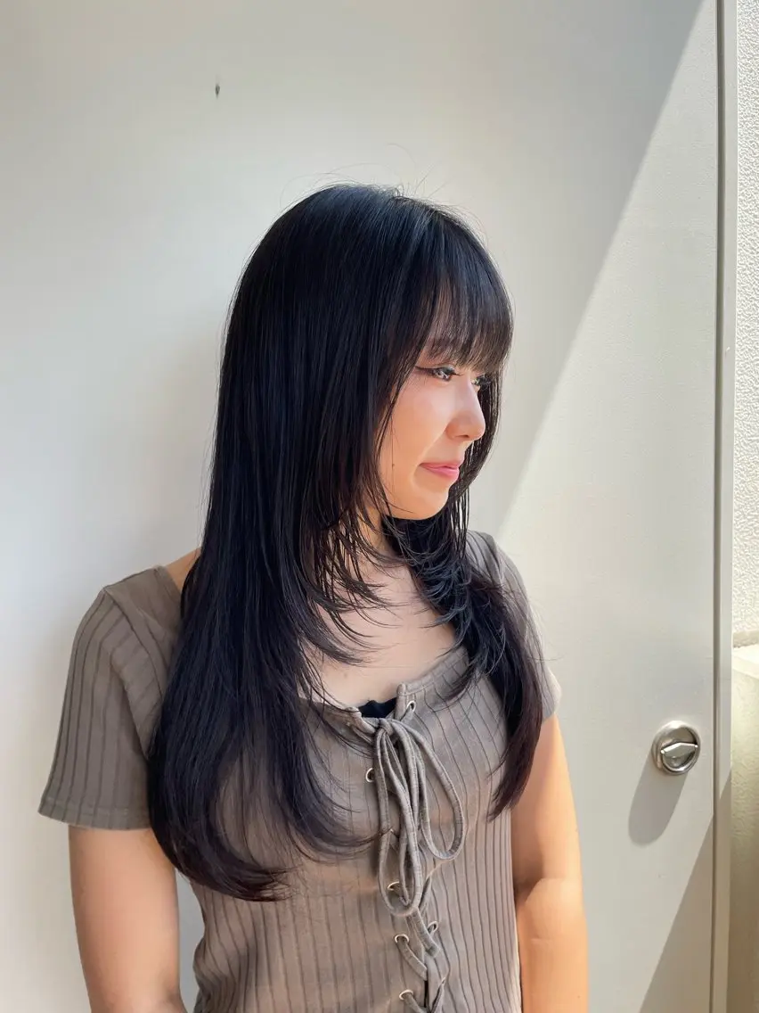 ロング カット 🎀レイヤー/パーマ カラー/ai🎀のヘアスタイル