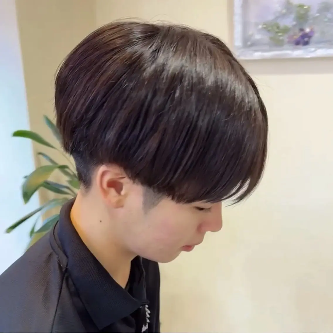 メンズ 顔周りカット 髪質改善/艶カラーのヘアスタイル