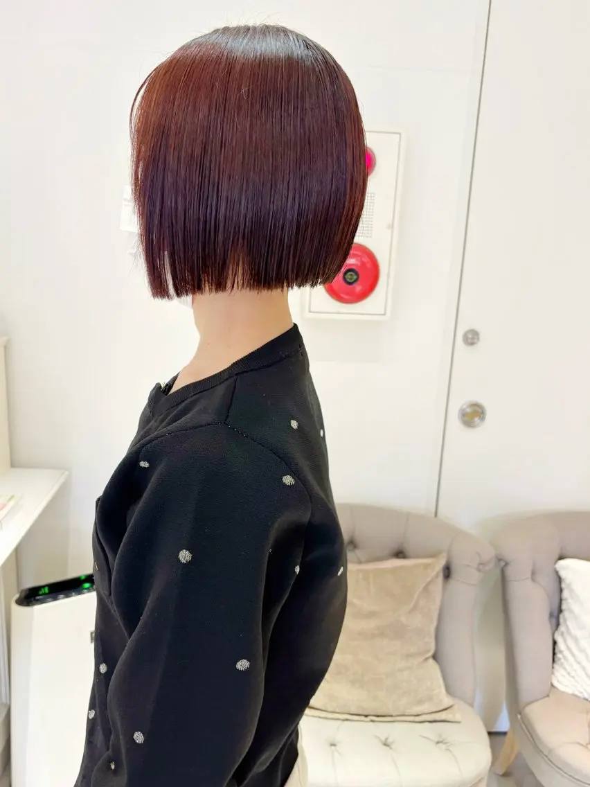 ショート カラー カット ヘアカラー トリートメント 齋藤 咲のヘアスタイル