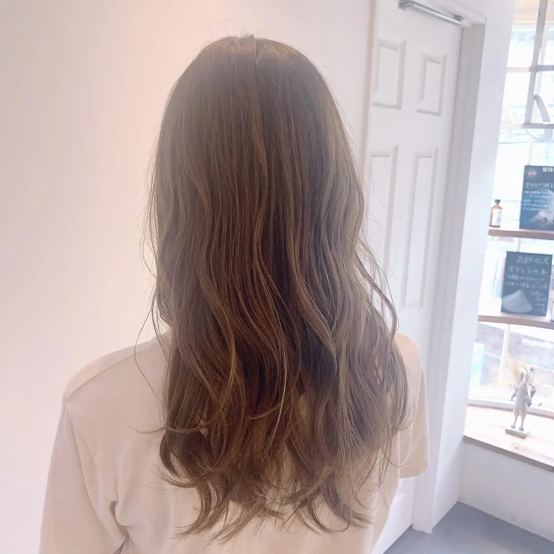ロング カラー ヘアアレンジ ベージュカラー ブラウンカラー ブラウンベージュ 似合わせhair🔸 アサダ タカコ🔸のヘアスタイル