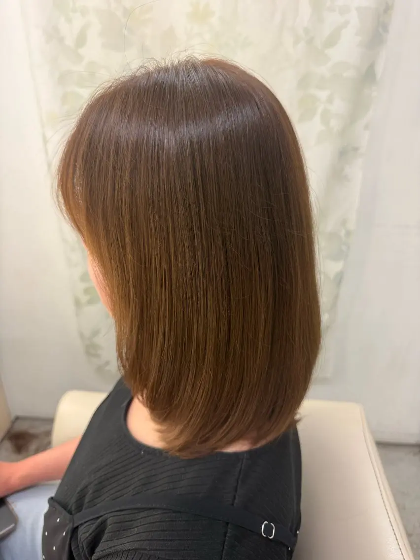 ミディアム カット ヘアカラー 木村 太偉至のヘアスタイル