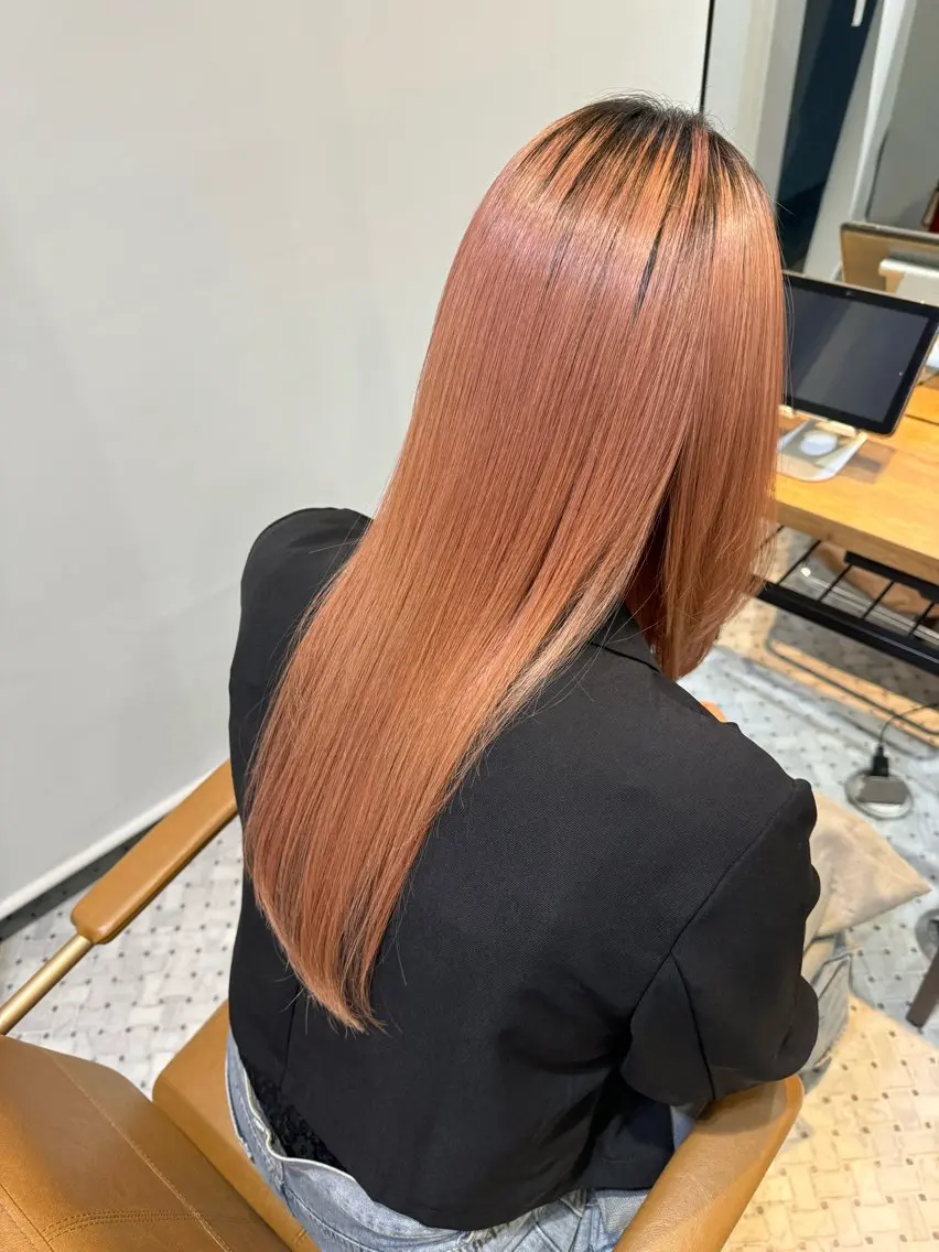 ロング カラー パーマ ヘアアレンジ ヘアカラー トリートメント NANA/trend style🕊🍑のヘアスタイル