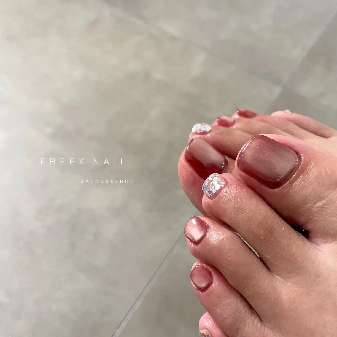 ネイル フットネイル freex nail /ニュアンス/個性派のネイルデザイン