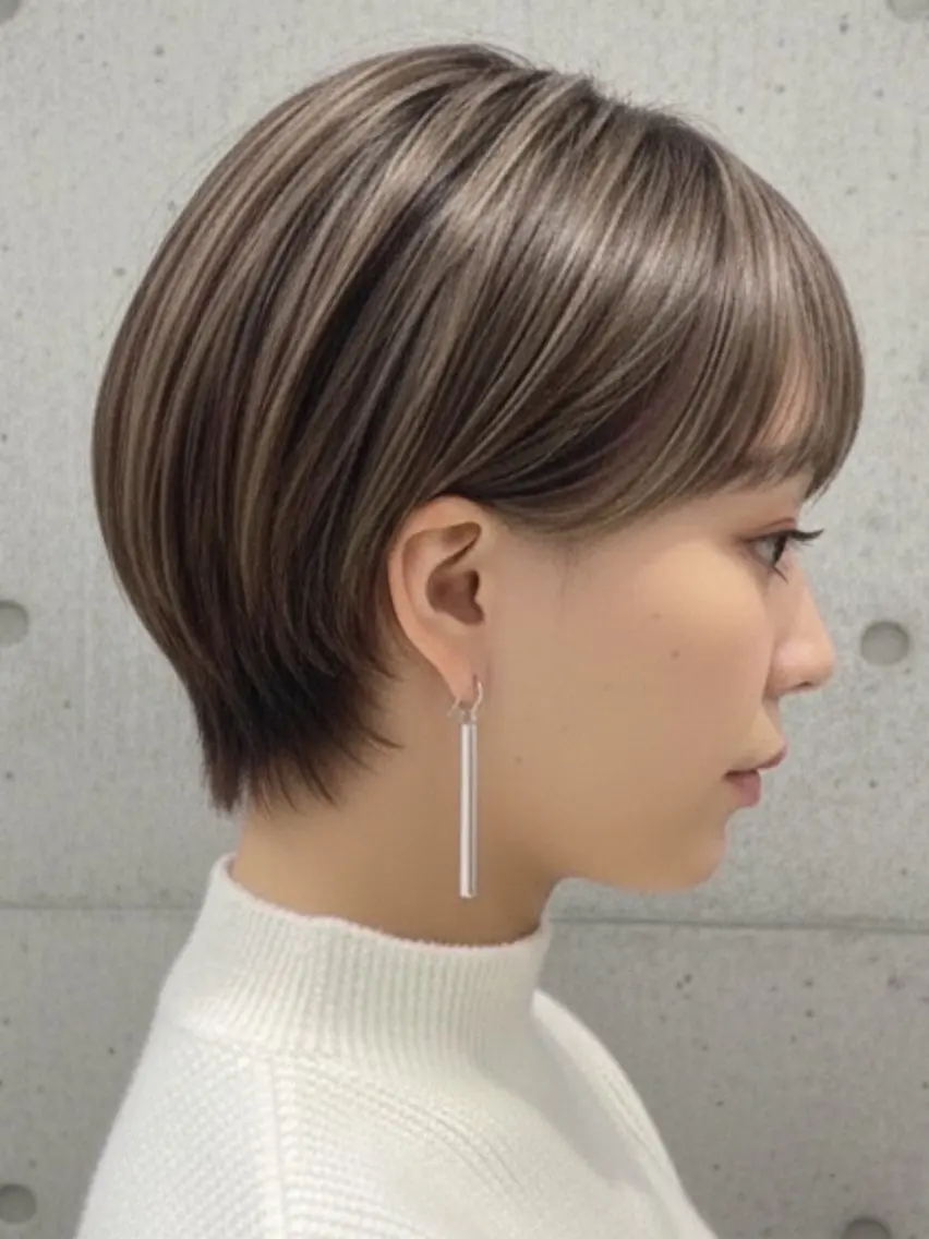 カラー ヘアカラー 金城 奈菜のヘアスタイル