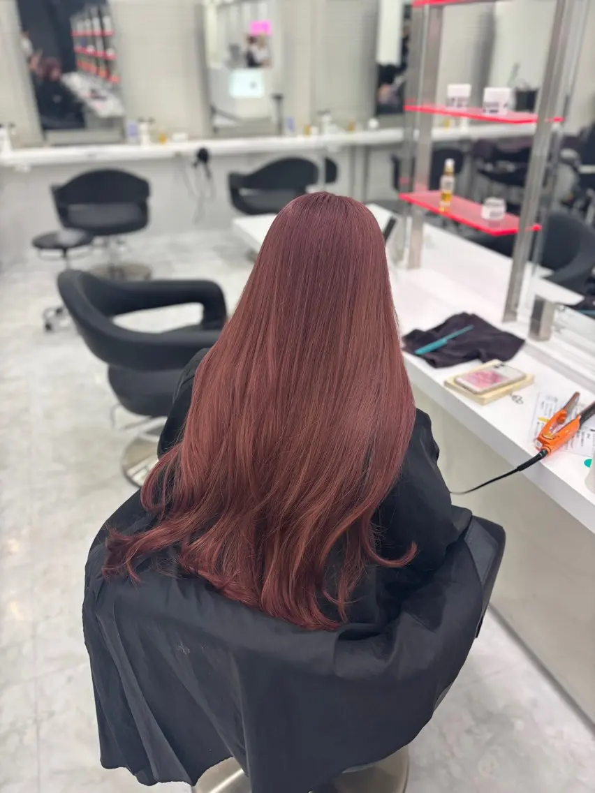 カラー ヘアカラー トリートメント ヘッドスパ ヘアセット 🎀ツヤ髪✖︎ 暖色🎀RYUKAのヘアスタイル