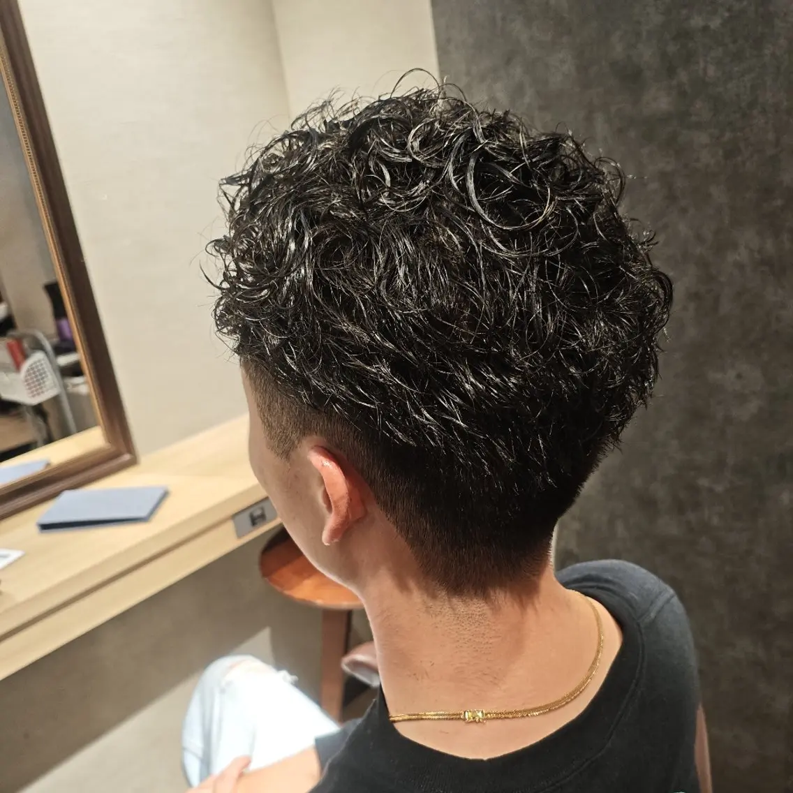 ショート パーマ メンズ メンズパーマ カット パーマ あんな 新栄のヘアスタイル
