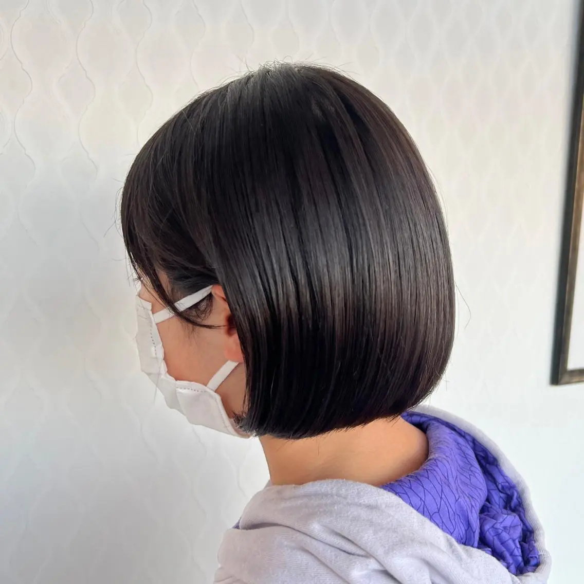ミディアム 顔周りカット/透明感 カラー🤍大塚蛍のヘアスタイル