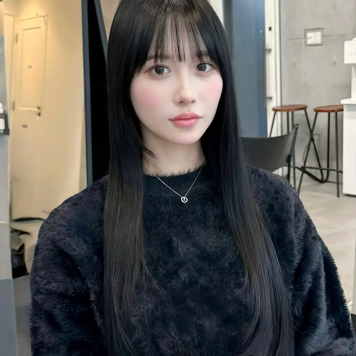 似合わせカット➕前髪ストレートパーマ✔️(クロスパーマも対応出来ます⭕️)の写真