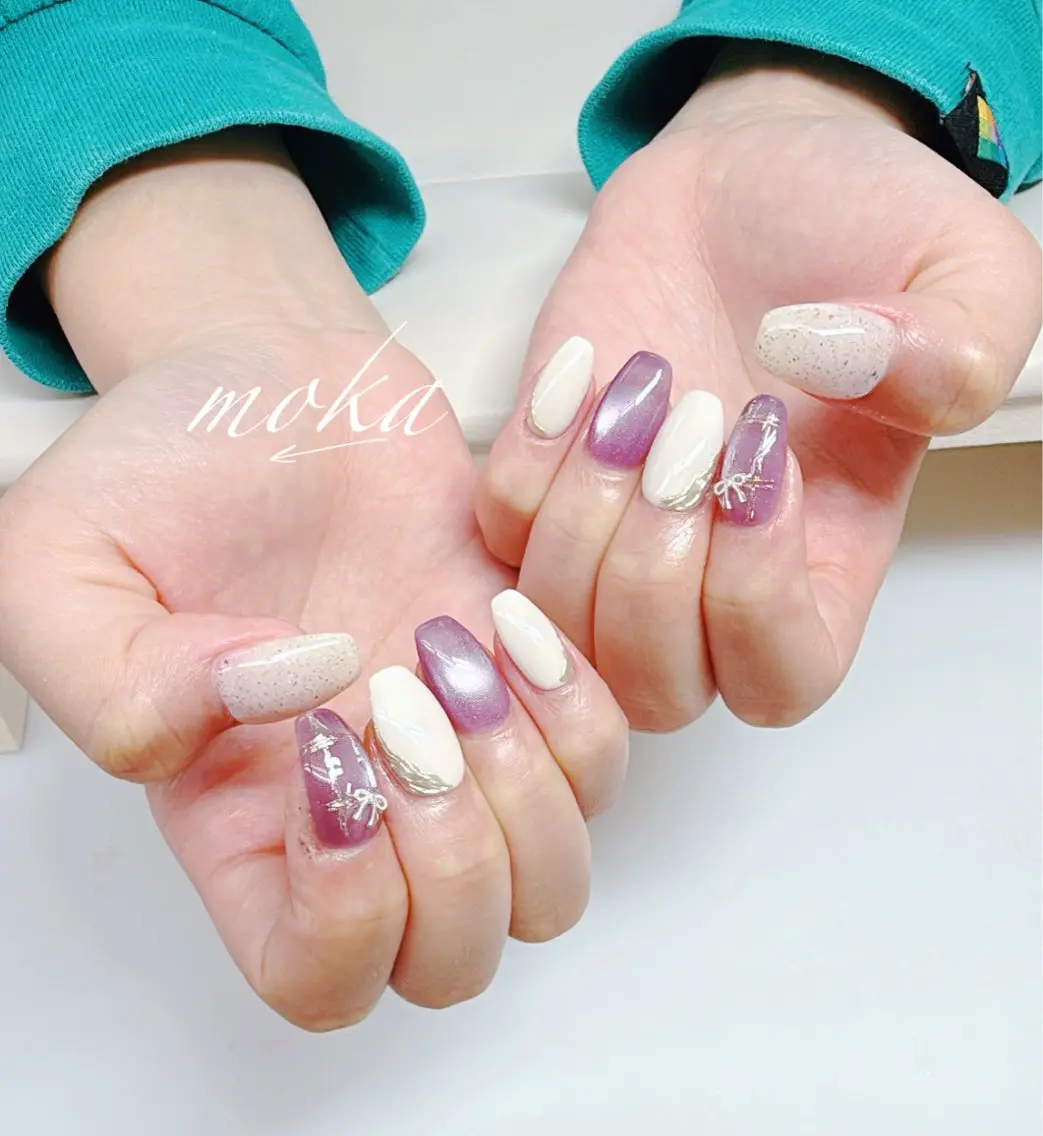 ネイル ハンドネイル ハンドケア 胡蝶蘭レディースサロ ンNailMOKAのネイルデザイン