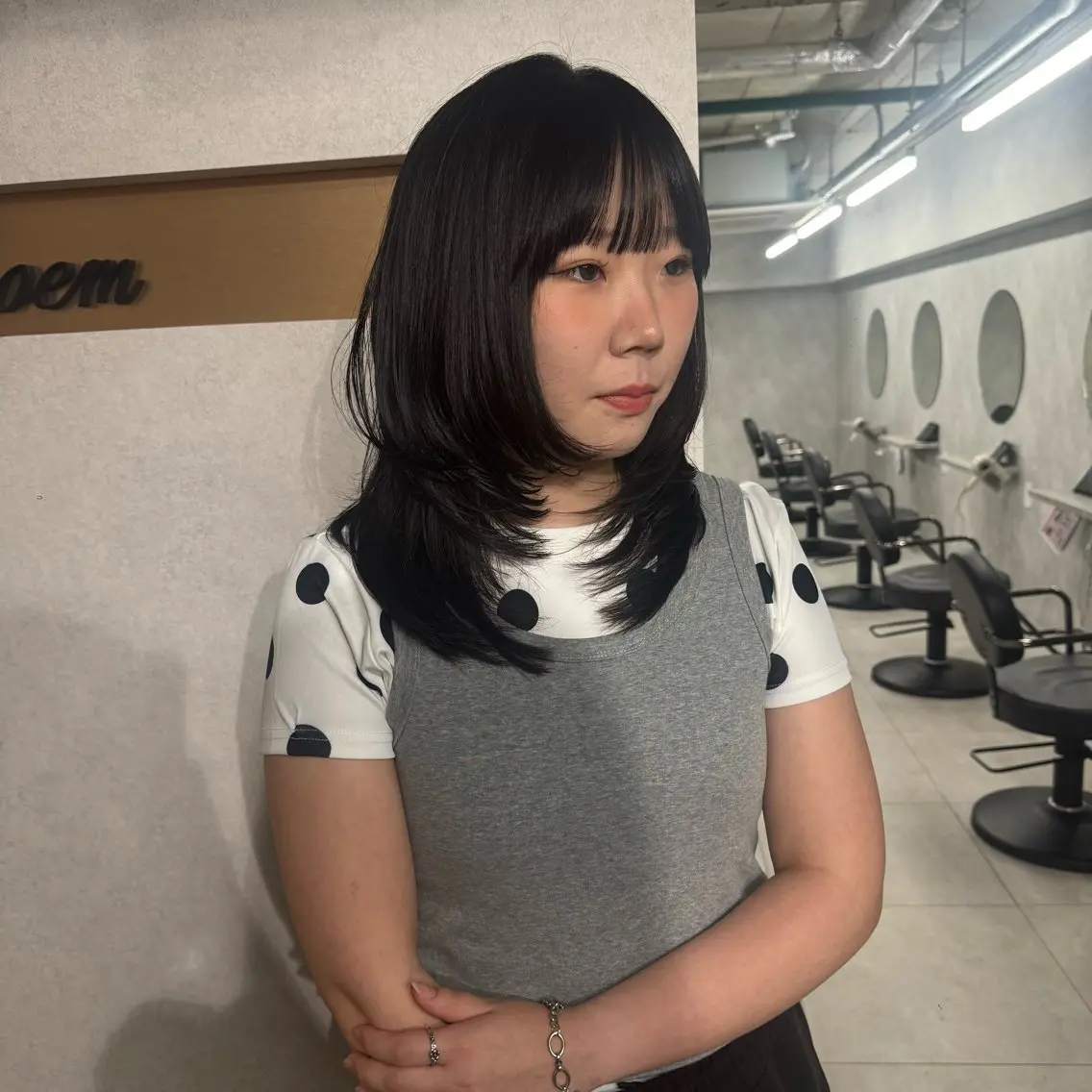 ミディアム 🧡MOMONE🧡 【Loem】のヘアスタイル