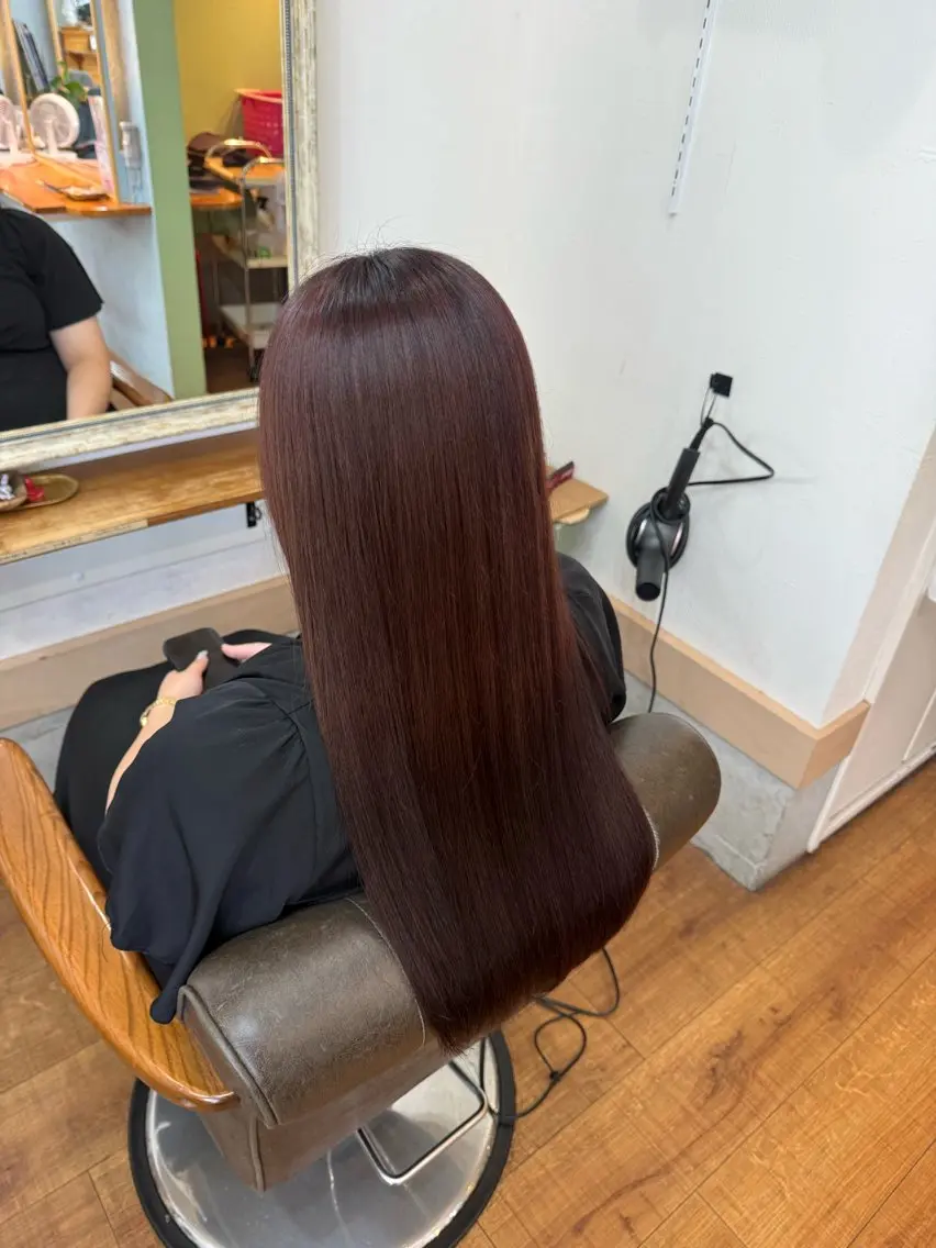 ロング 馬場 風歌のヘアスタイル