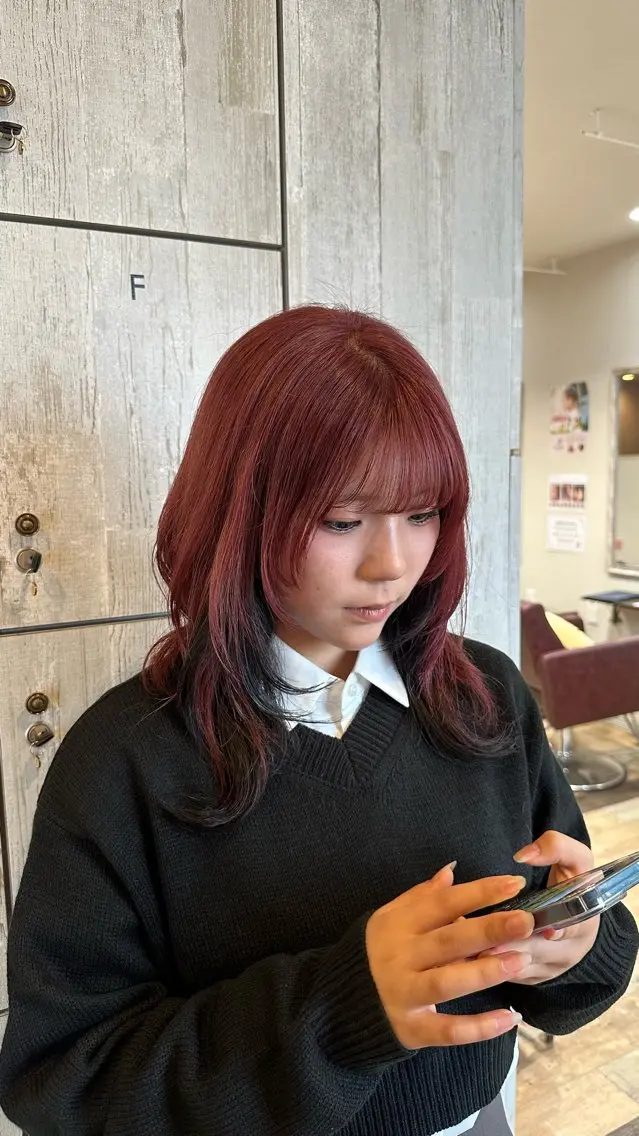 セミロング カラー 顔まわりレイヤー 顔周りカット レイヤーカット 柔らかいbeige ¦韓国¦🩰マユ🩰のヘアスタイル