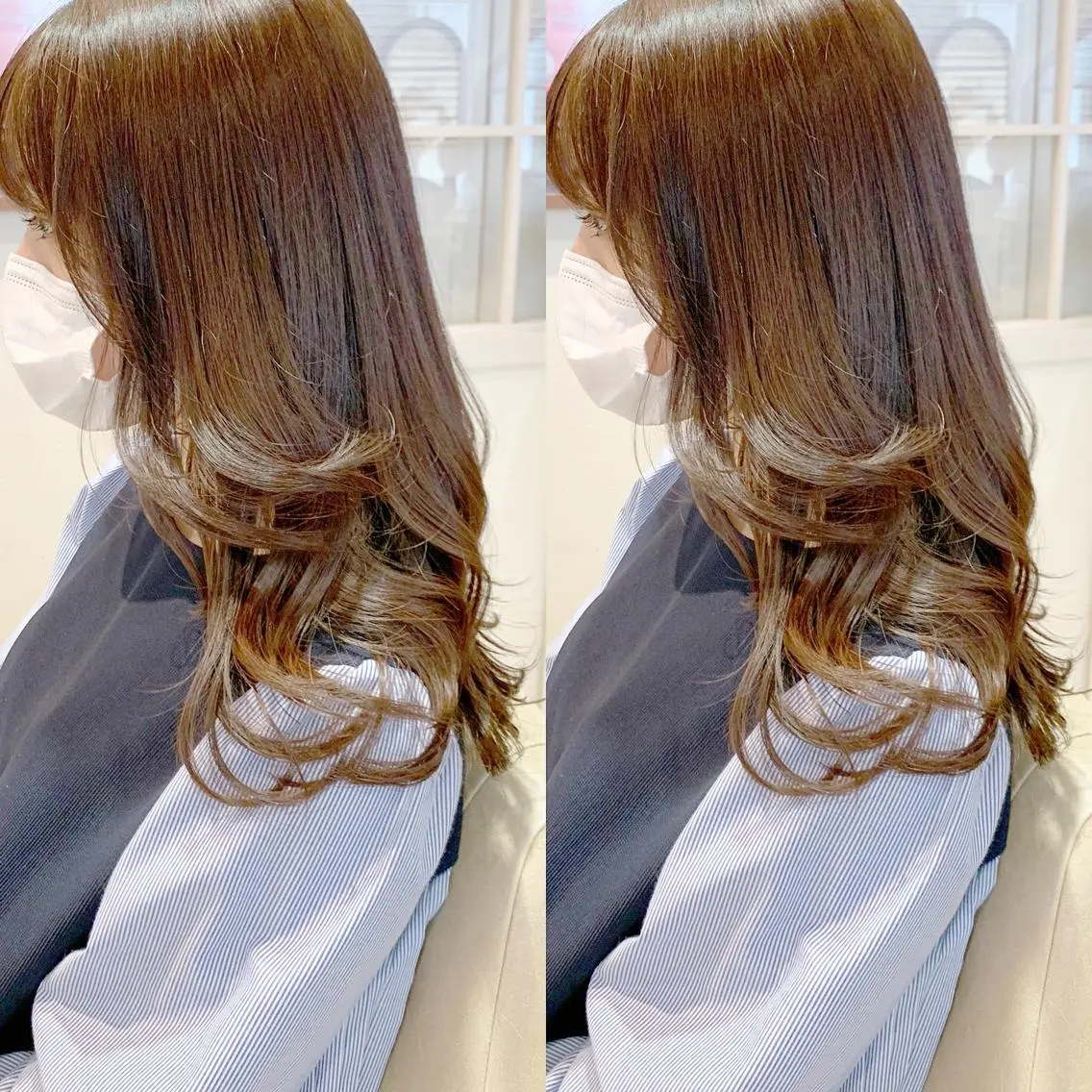 セミロング 💖レイヤー×美髪 💖momoのヘアスタイル