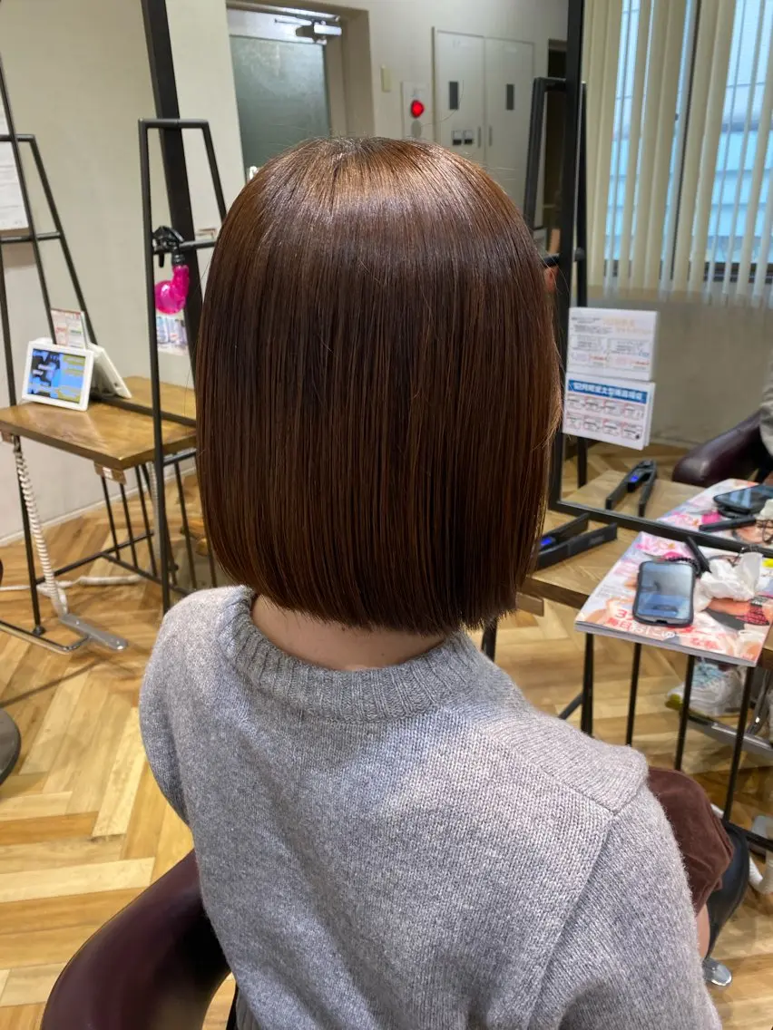 ショート カラー 韓国ヘア AINA🐱のヘアスタイル