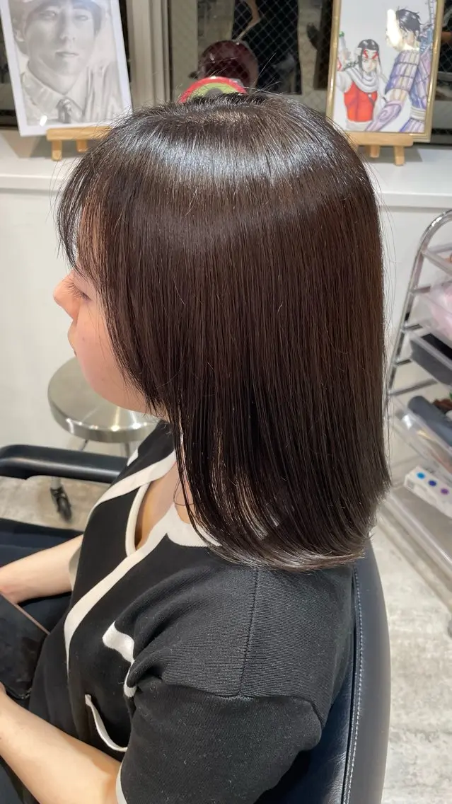 ミディアム カラー ブラウンカラー 透明感カラー ダークブラウン 🔥メンズパーマ特化 高橋晴🔥のヘアスタイル