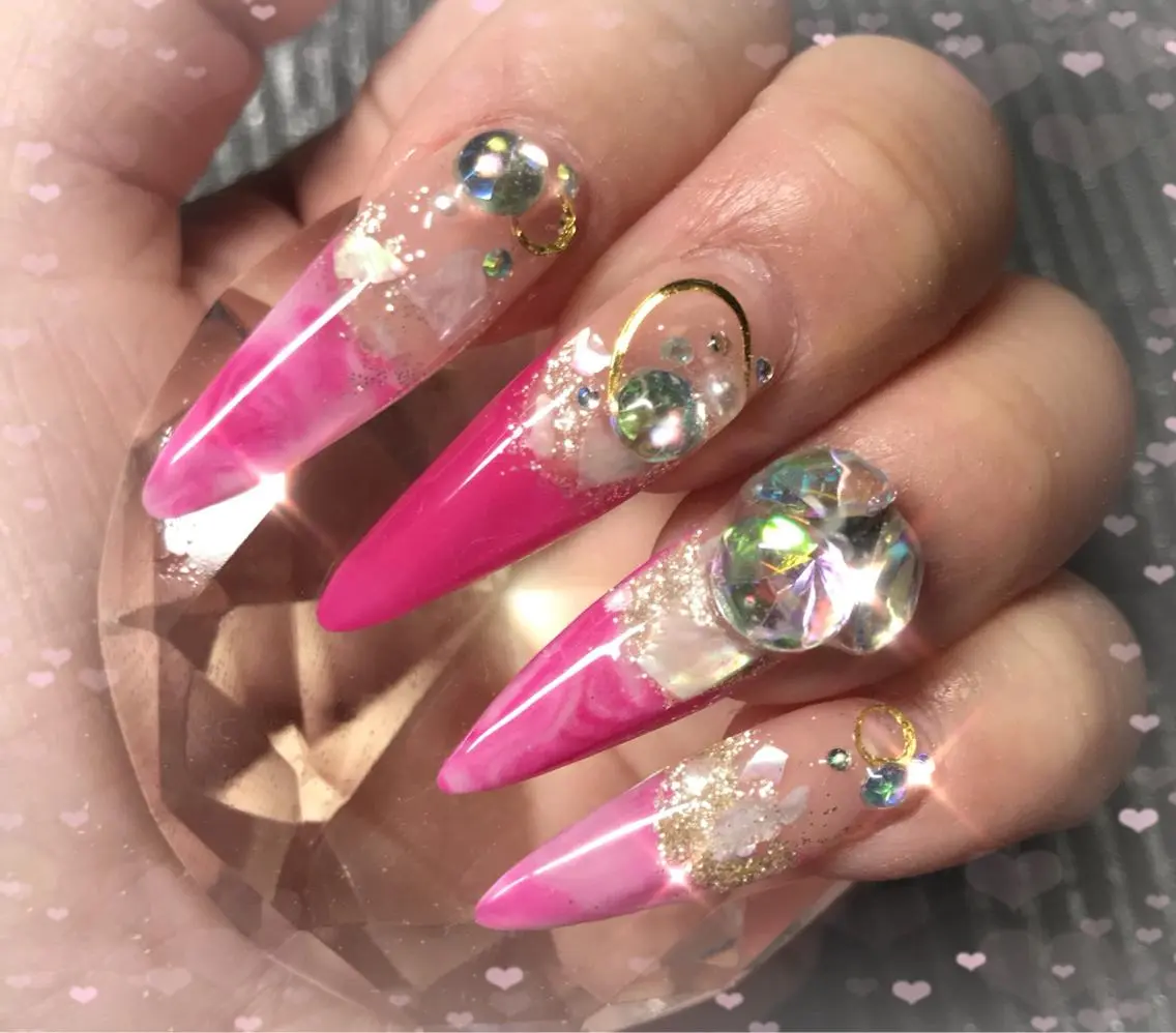 ネイル 大理石ネイル(マーブル) ハンドネイル Nail Salon macherieのネイルデザイン