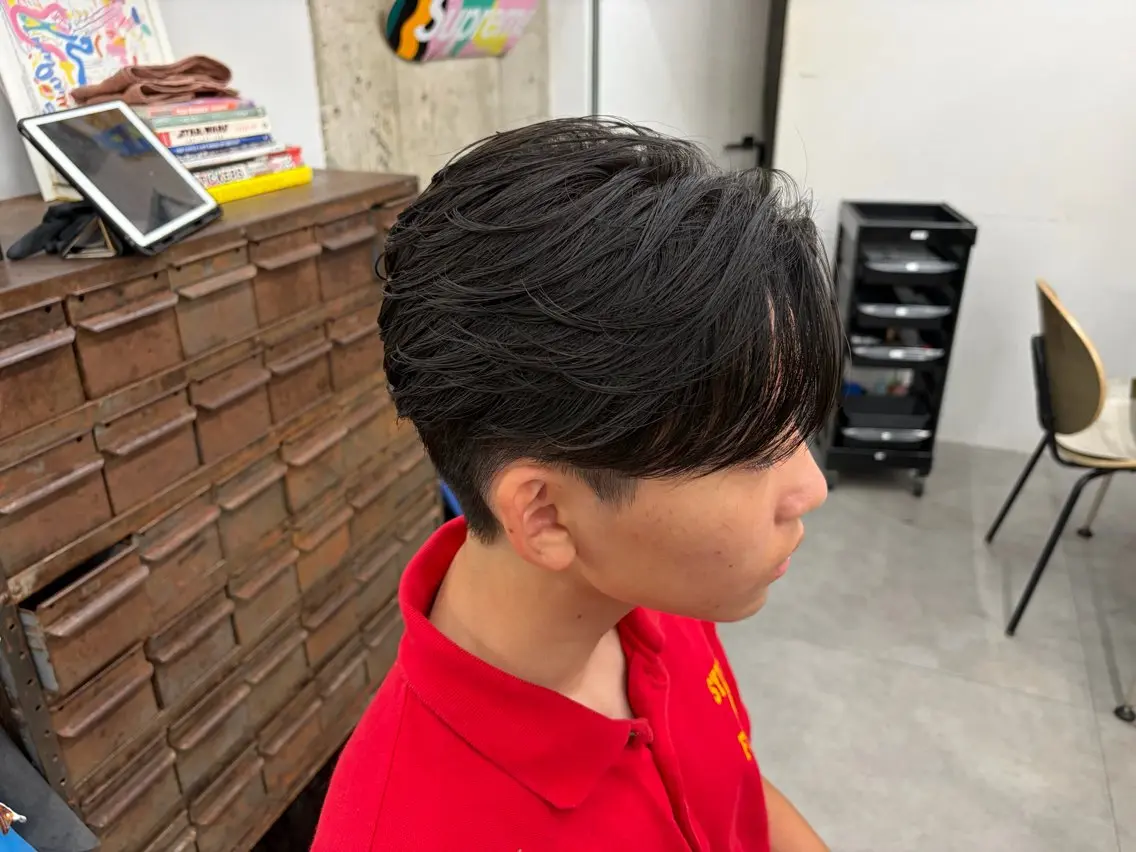 ショート パーマ カット パーマ メンズパーマ外屋敷 航のヘアスタイル