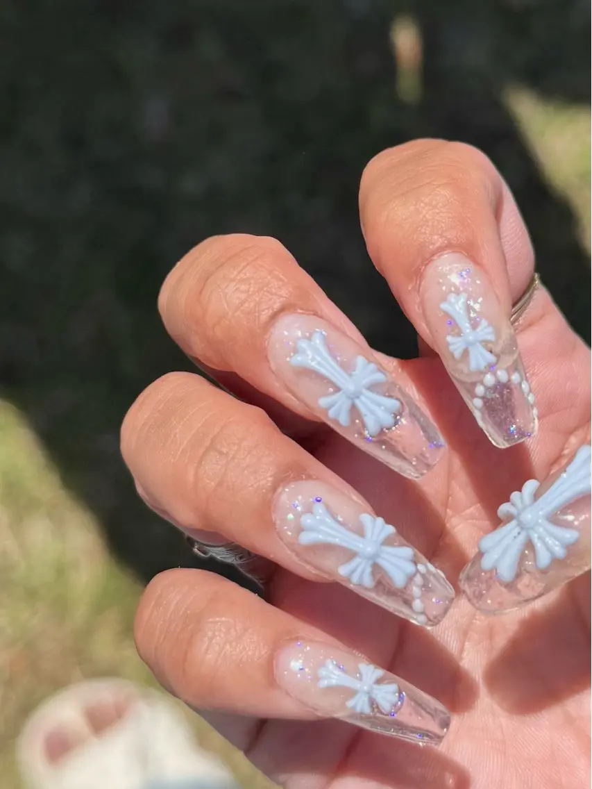 ネイル クリアネイル スカルプネイル ハンドネイル ✾ NailRoom Latina🌻💓のネイルデザイン