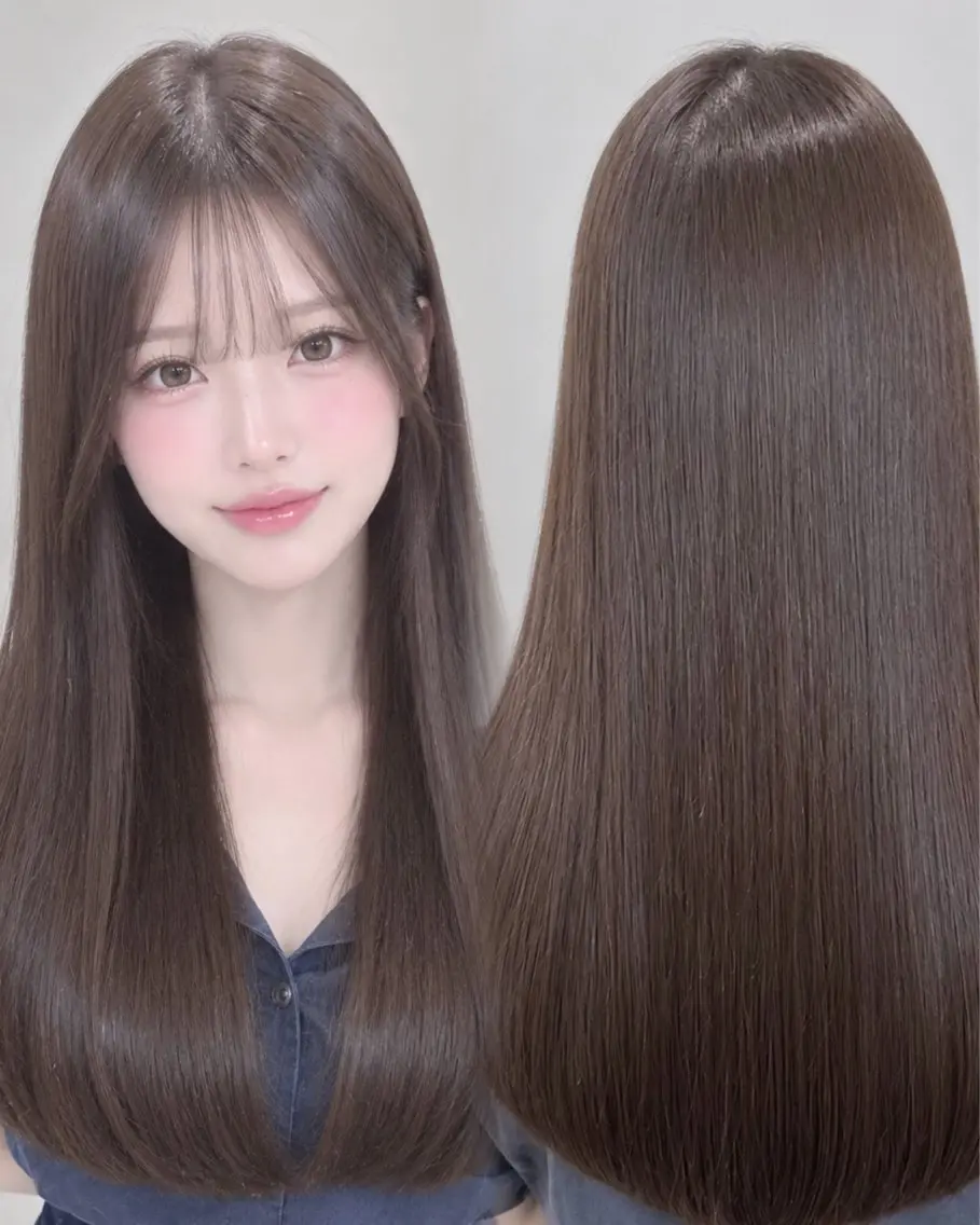 ロング カラー ブラウンカラー ヘアカラー トリートメント 透明感カラー💎 アレンジ🩰Rimiのヘアスタイル