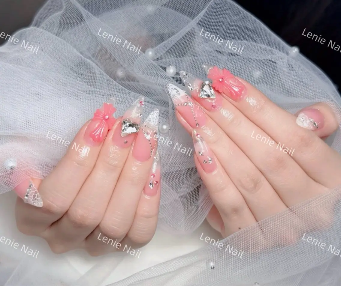 ネイル アートネイル 韓国ネイル 持ち込み ワンホンネイル ハンドネイル Lenie Nail Salonのネイルデザイン