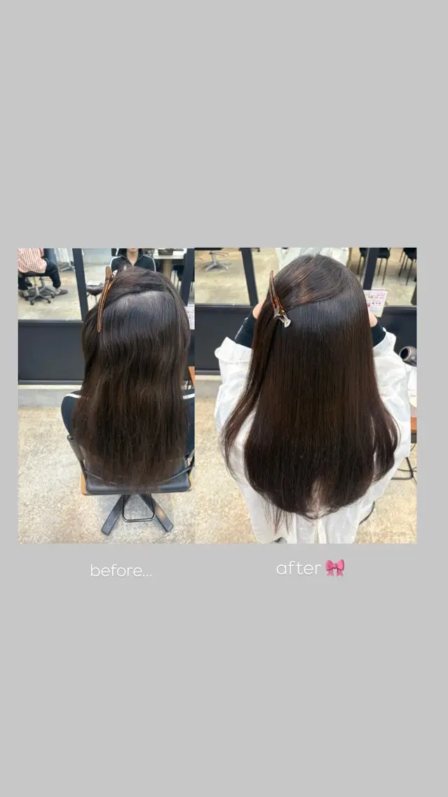 ロング 縮毛矯正 可愛いstyling おしえます♡🌸冬桜のヘアスタイル
