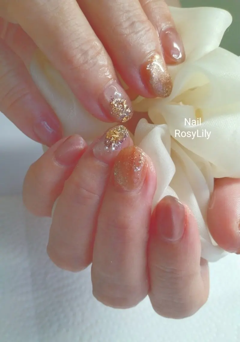 ネイル マグネットネイル ハンドネイル ハンドケア プライベートサロン Rosy Lilyのネイルデザイン