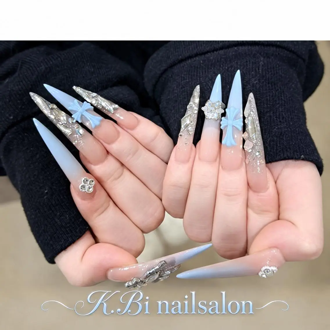 ネイル 成人式 フットネイル ジェルネイル マグネットネイル 大理石ネイル(マーブル) ハンドネイル K.bi_nail ネイル長さ出し専門店のネイルデザイン