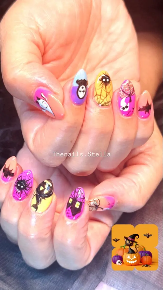 ネイル ハロウィン TheNails Stellaのネイルデザイン