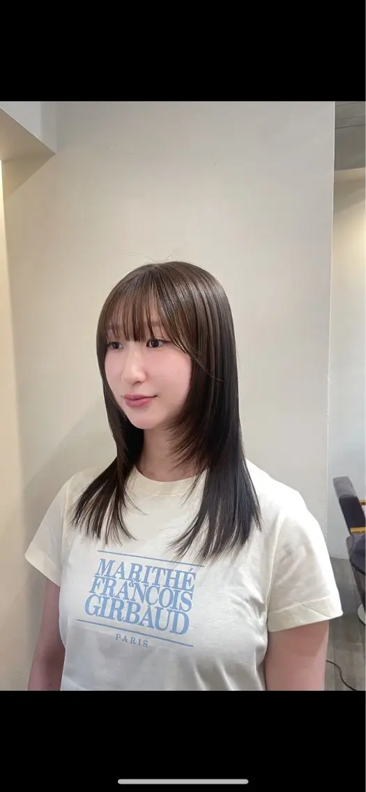 セミロング カラー 透明感カラー ヘアカラー CIECA. suzukaのヘアスタイル