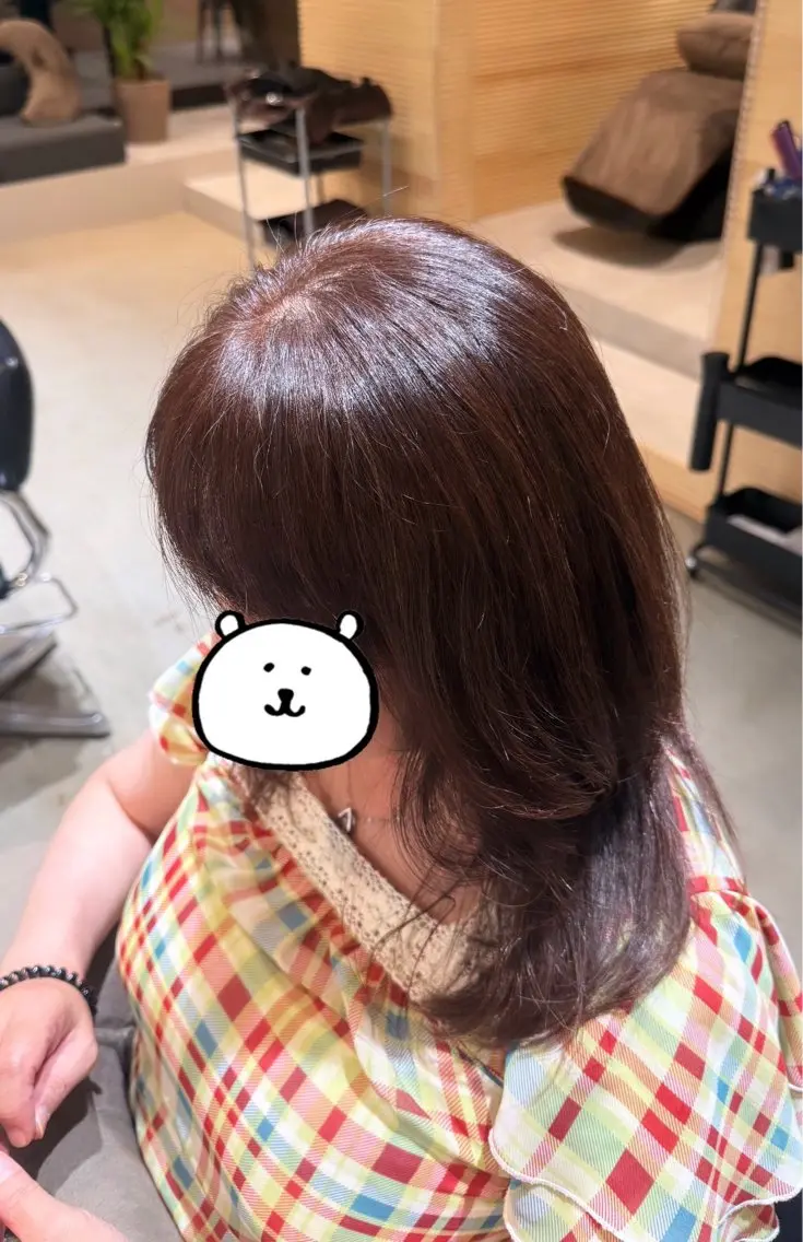 セミロング 川幡 佳央のヘアスタイル