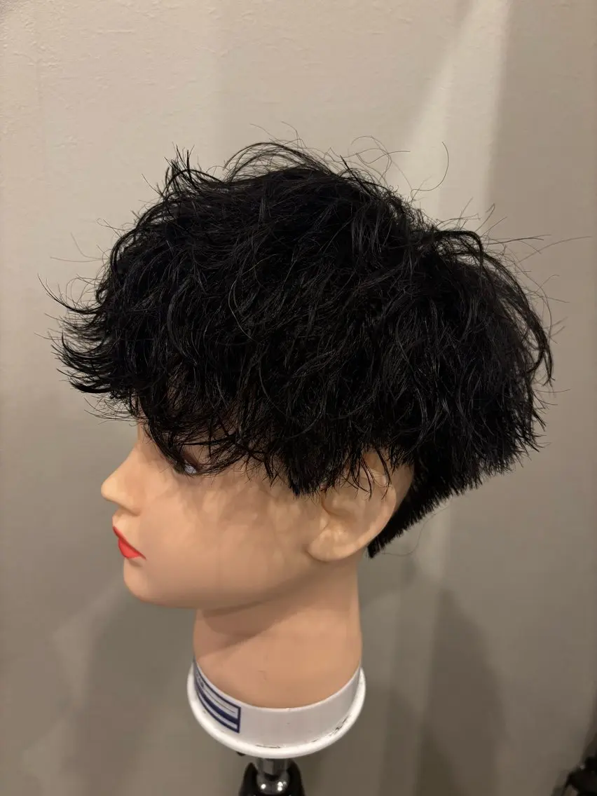 ショート パーマ メンズ メンズパーマ 波巻きパーマ カット パーマ あすか/ 松本/モデル様募集中のヘアスタイル