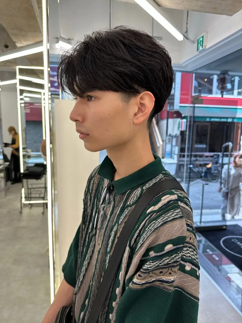 ショート パーマ メンズ Vir by browのヘアスタイル