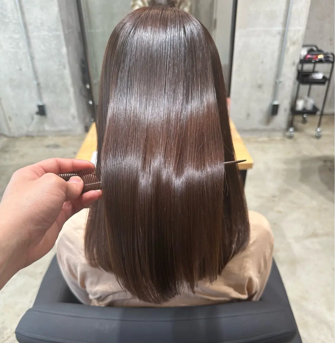 セミロング カラー カット トリートメント ヘッドスパ ✨髪質改善/ハイトー ン/艶髪高山のヘアスタイル