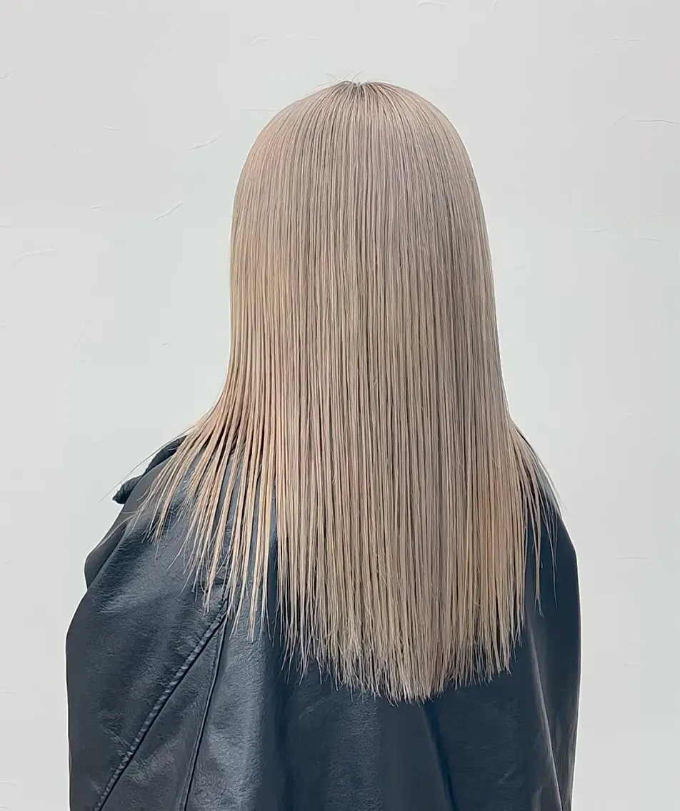 ロング カラー グレージュ ミルクティーグレージュ ヘアカラー トリートメント エクステ/大人可愛い カラー🩷RINAのヘアスタイル