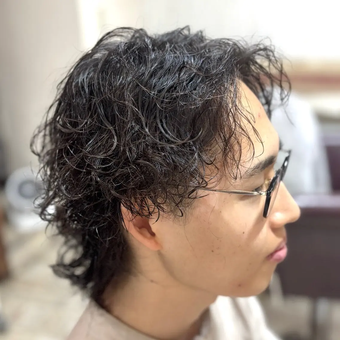 ショート パーマ メンズ カット パーマ 💥桜木町メンズ専門 💥ルキのヘアスタイル