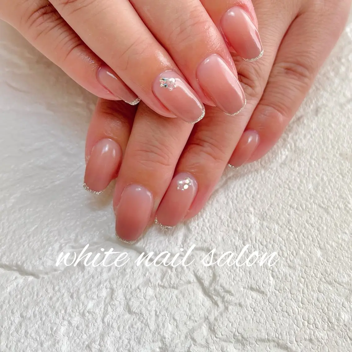ネイル ラメ(グリッター) ハンドネイル white nail salonのネイルデザイン