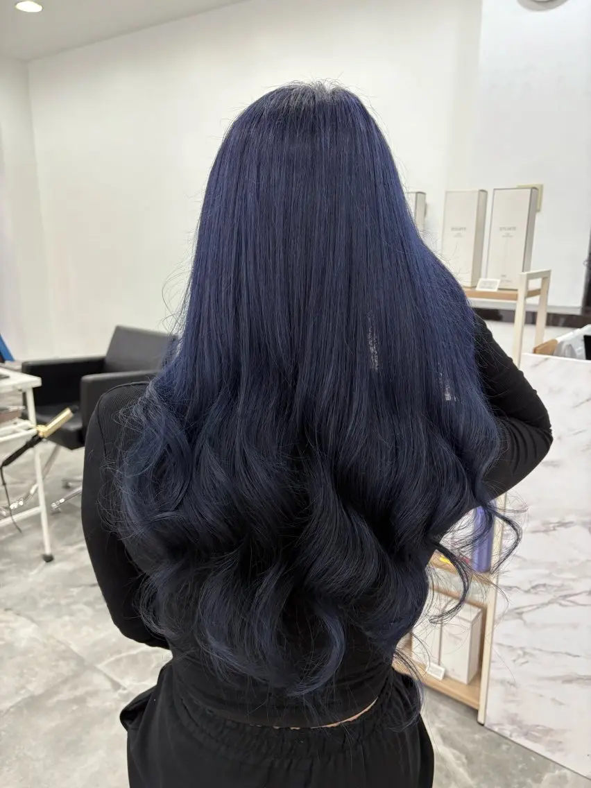 ロング ヘアカラー トリートメント label はしぐち ななみのヘアスタイル