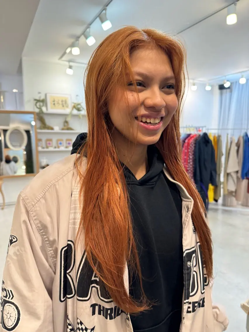 ロング ヘアカラー ｔa k k e ｙｕのヘアスタイル